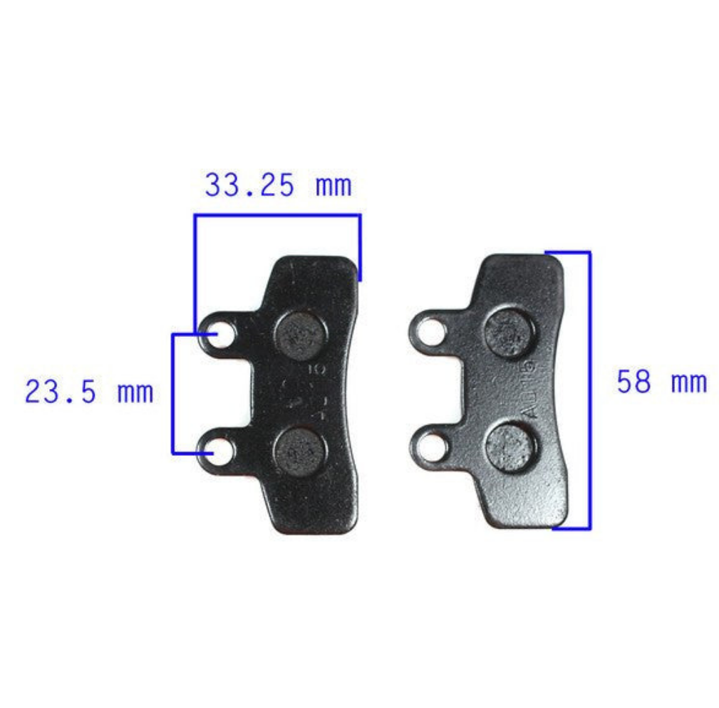 Brake Pad for SSR SR70C SR110 SR125 Tao Tao DB17 Coolster 214 214-2 214FA 214FC 214S-2, 214X 214XR-2 Dirt Bikes