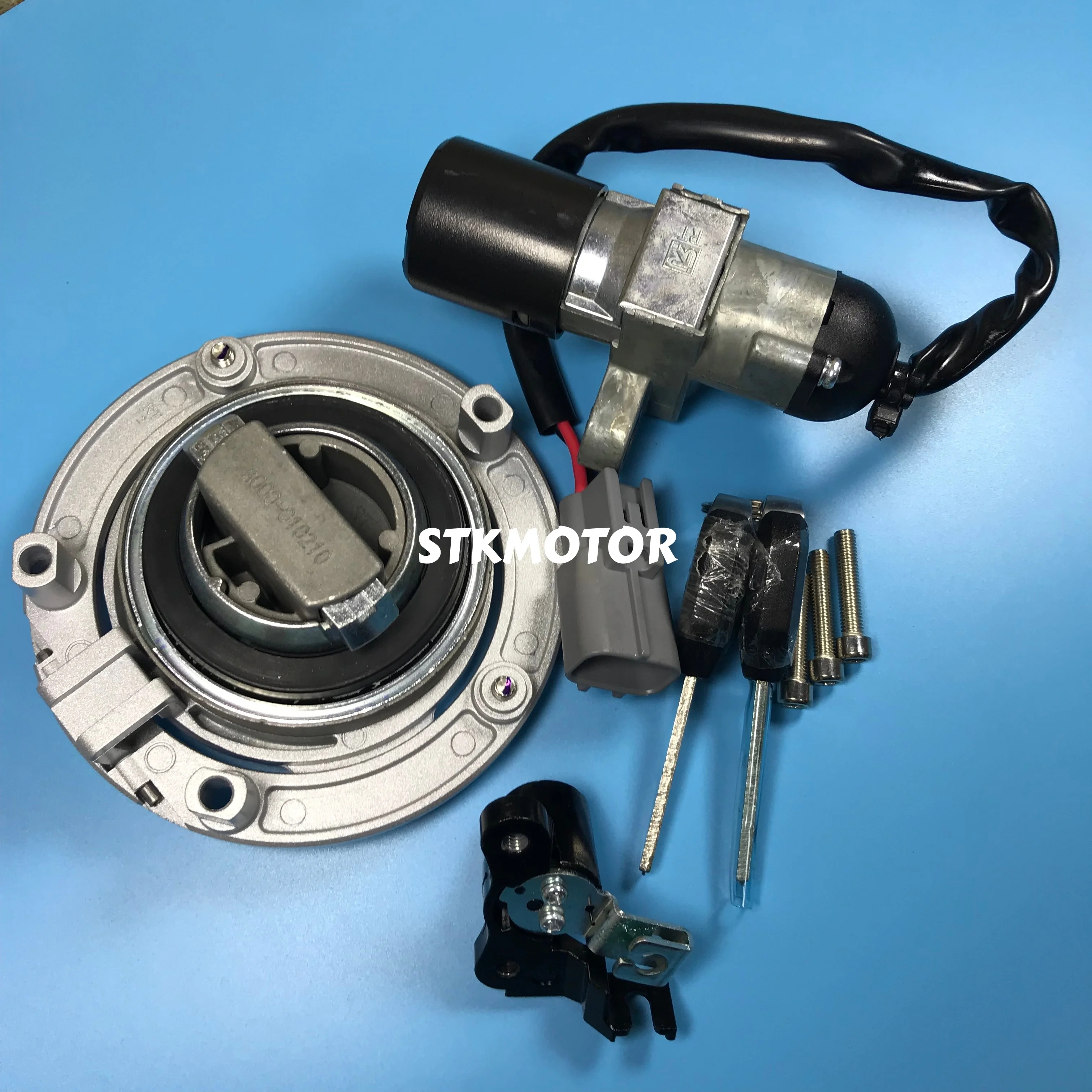 Motorcycle Ignition Switch Fuel Gas Cap Lock Key Set For 450NK 450SR CF450SR 450NK Accessories 2022-2024