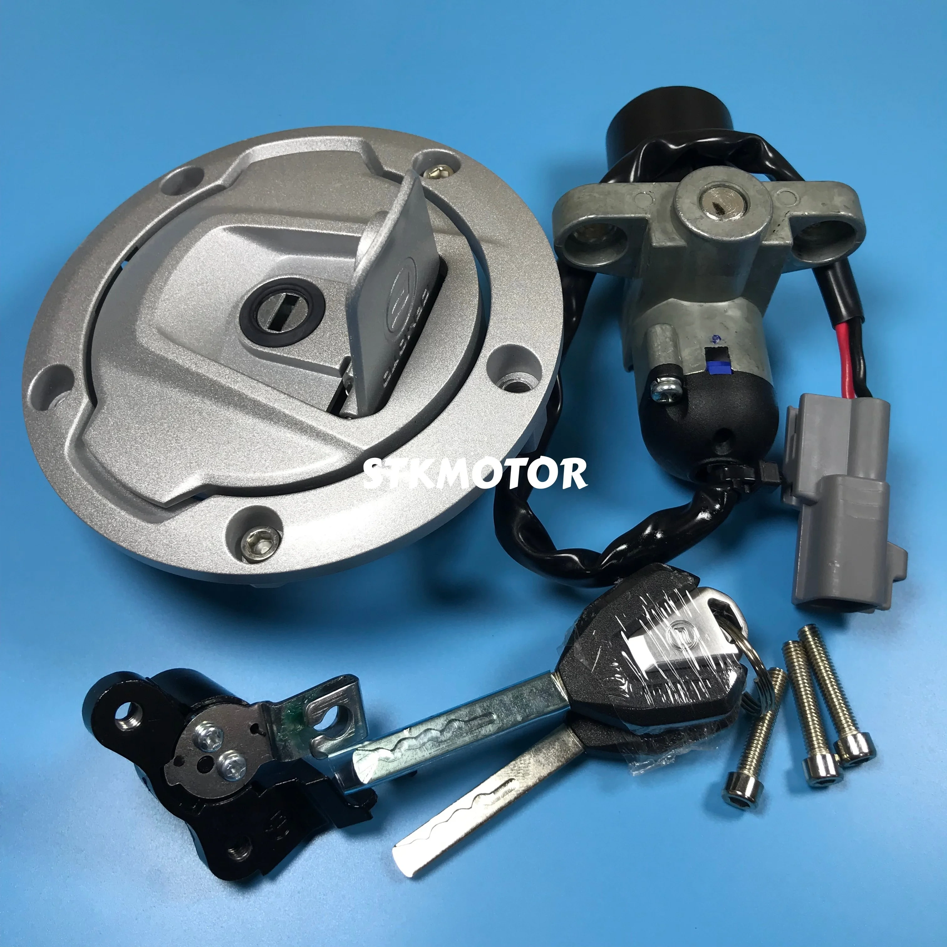 Motorcycle Ignition Switch Fuel Gas Cap Lock Key Set For 450NK 450SR CF450SR 450NK Accessories 2022-2024