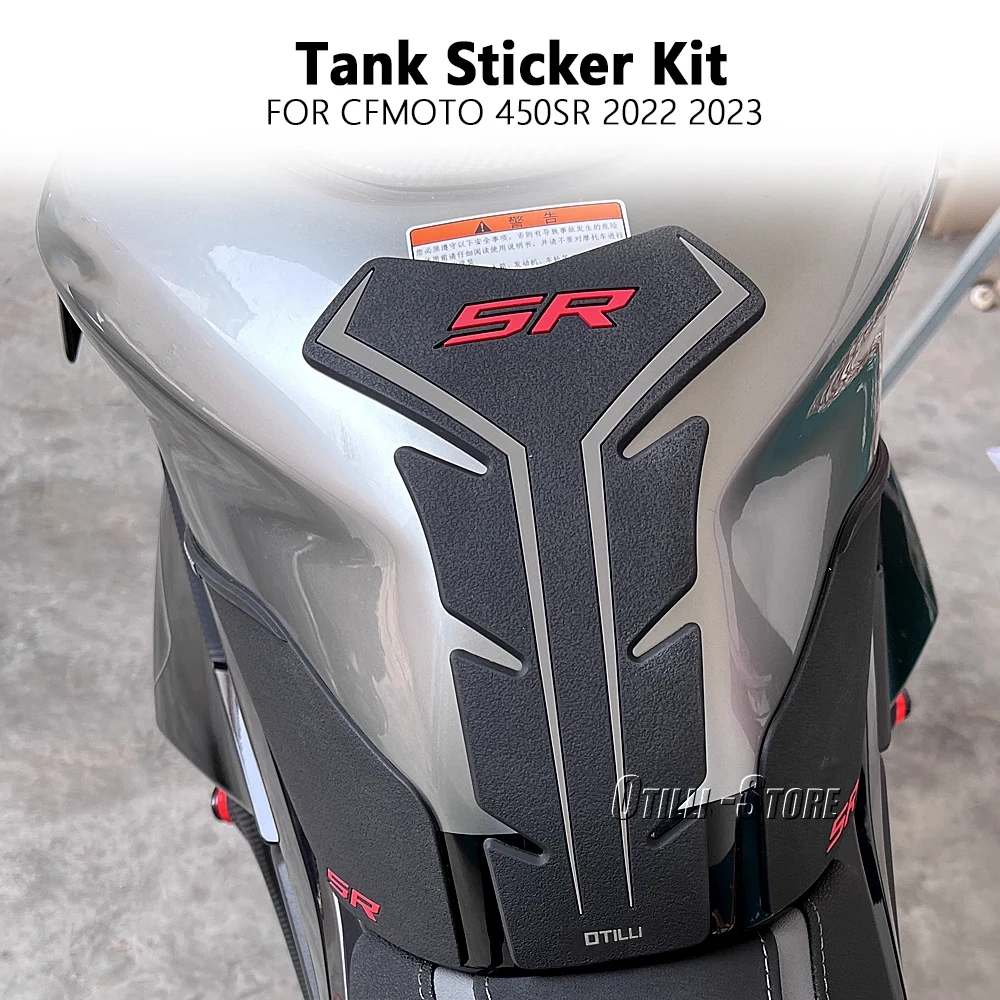 For CFMOTO 450 SR 450SR 450sr 450 sr 2022 2023 Motorcycle Fuel Tank Pads Knee Grips Anti-slip Sticker Rubber Protection Decal