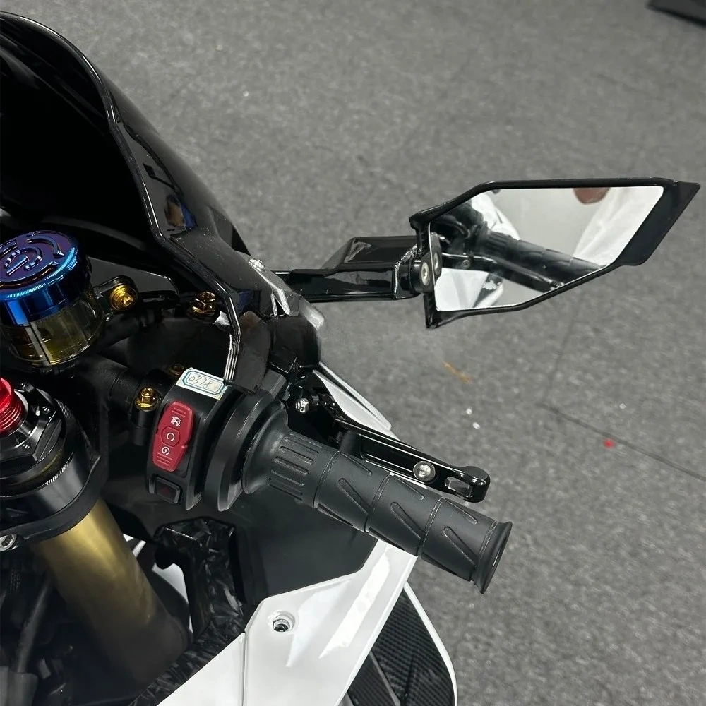 for cfmoto 450SR 450SS Modification Fixed Wing Rearview Mirror.Stabilizing Wing Rearview Mirror.with Turn Signals.fittings