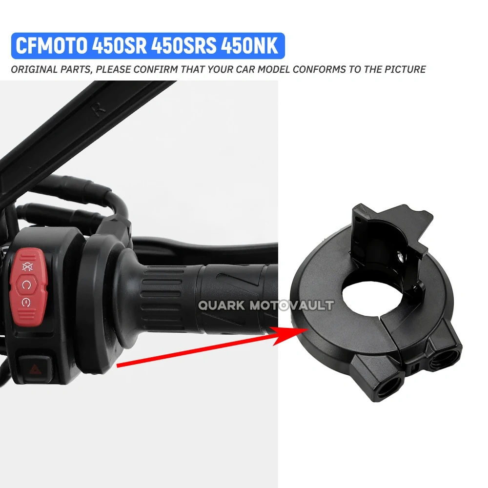 Motorcycle Throttle Lever Handle For CFMOTO 450SR 450SRS 450NK 450CLC Accelerator Cable Fixed Base Motorcycle Handle Switch