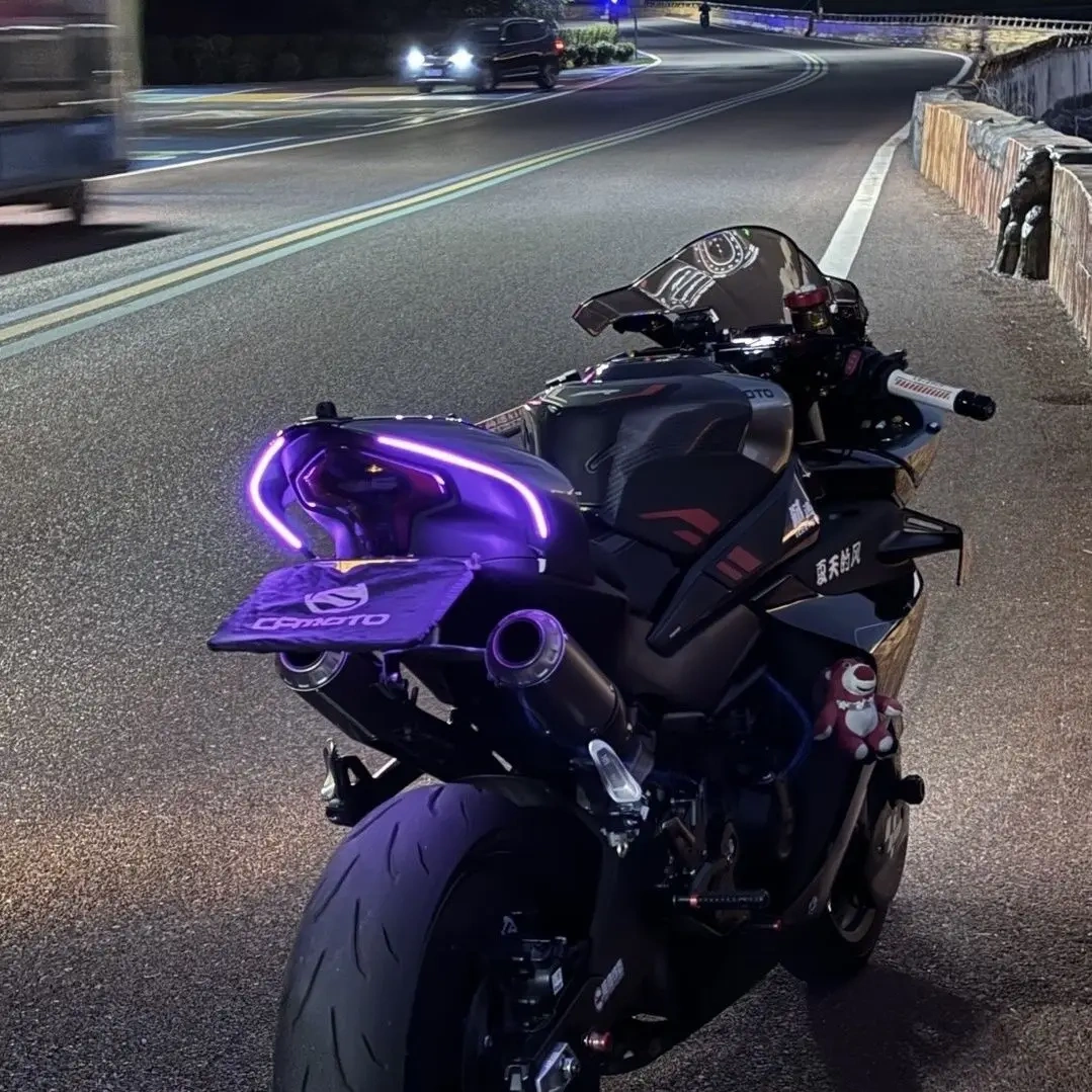 FOR CFMOTO 450SR The Upgraded Version Has No in The Taillights. Any Color and Any Mode Can Be Adjusted Via The Mobile Phone App.