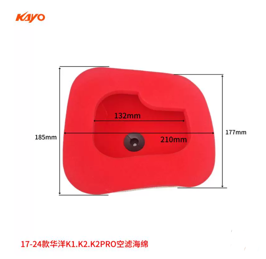 Air Filter Kayo K1 K2 PRO K2 230 Motorcycle Dirt Bike 2017-2024 105002-0005