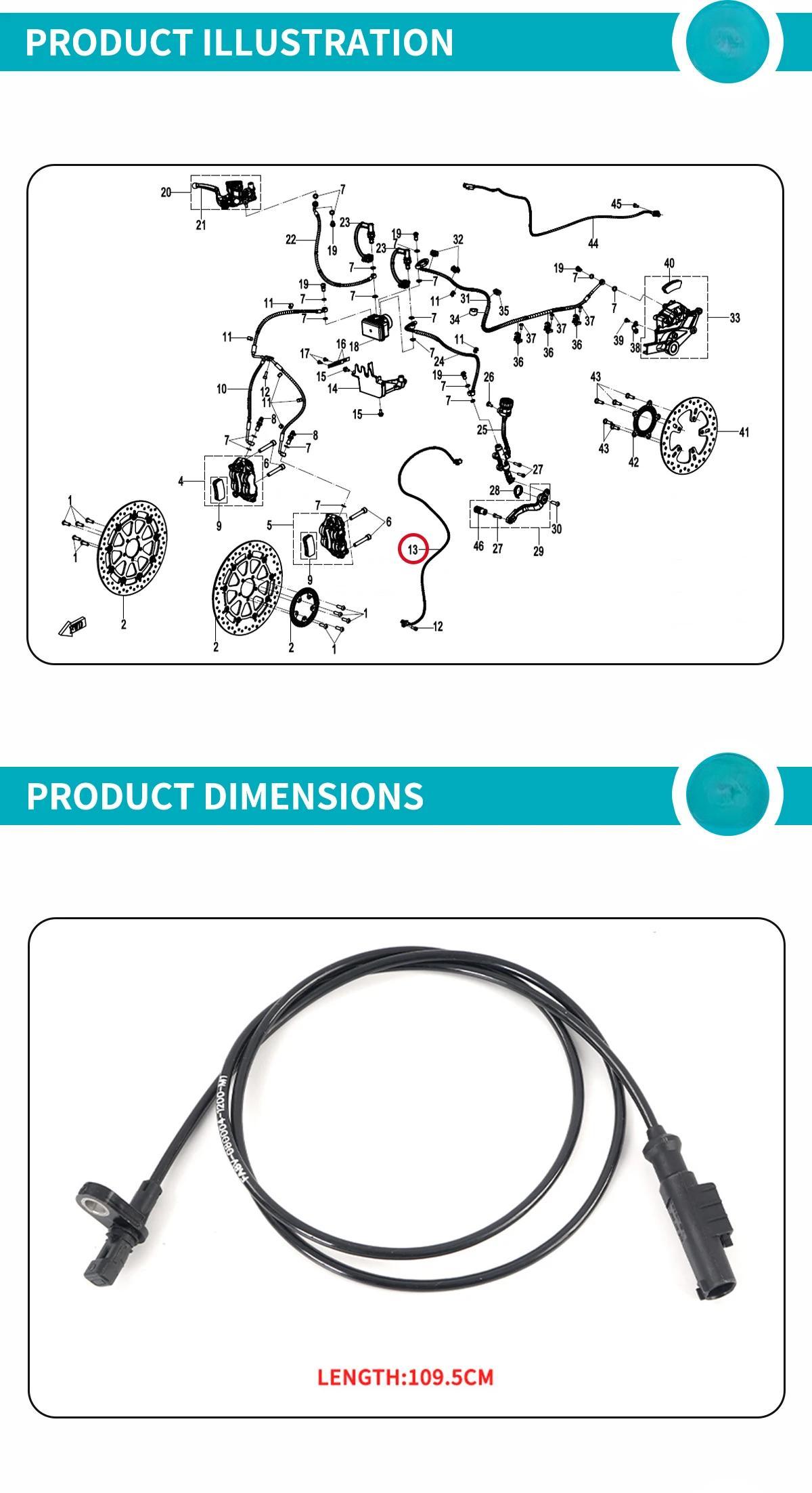 For CFMOTO 800NK Speed Sensor CF800 NK800 Wheel Speed Sensor Motorcycle Accessories Original Parts