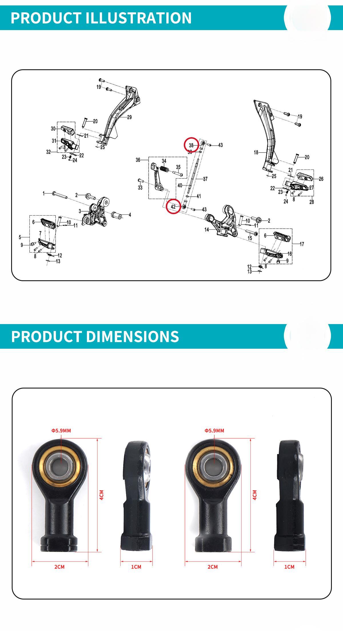 For CFMOTO 800NK Spherical Plain Bearing CF800 NK800 Motorcycle Accessories Original Parts