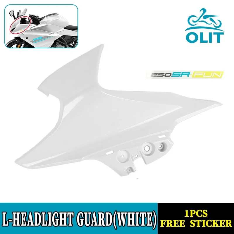 For CFMOTO 250SR-FUN Headlight Guard CF250 CF MOTO 250SR Headlight Deflector Cover Protective Cover Motorcycle Original Parts