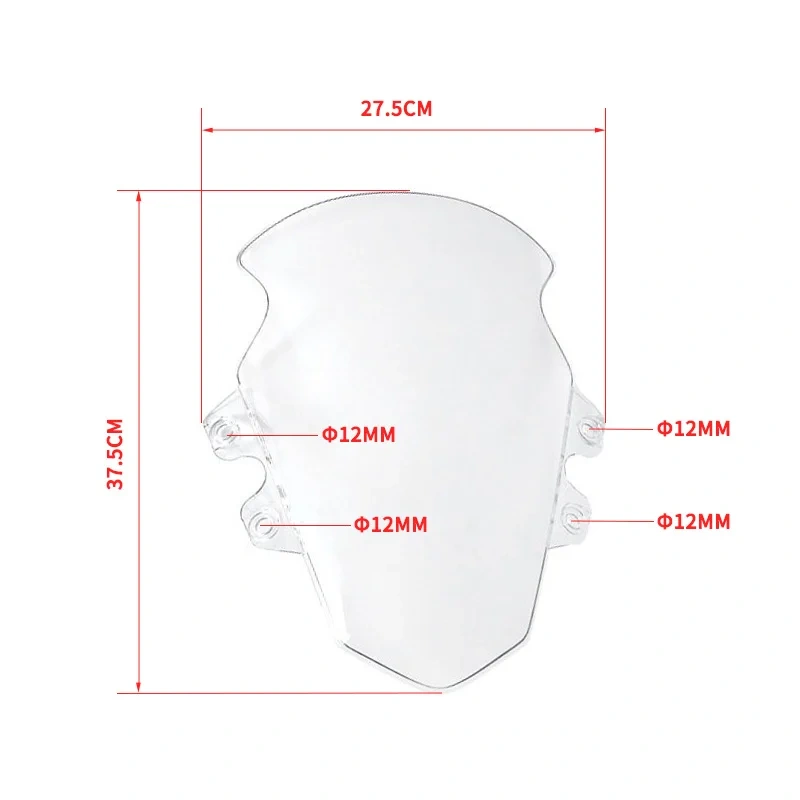 For CFMOTO 250SR Windshield Transparent Windscreen SR250 CF250-6 CF250 Wind Deflector Motorcycle Accessories Original Parts