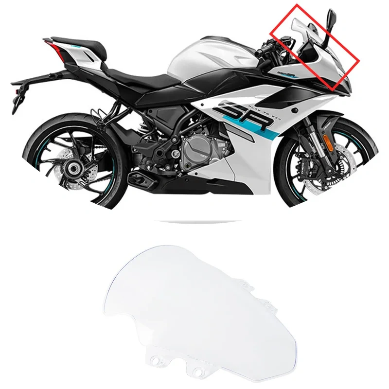 For CFMOTO 250SR Windshield Transparent Windscreen SR250 CF250-6 CF250 Wind Deflector Motorcycle Accessories Original Parts