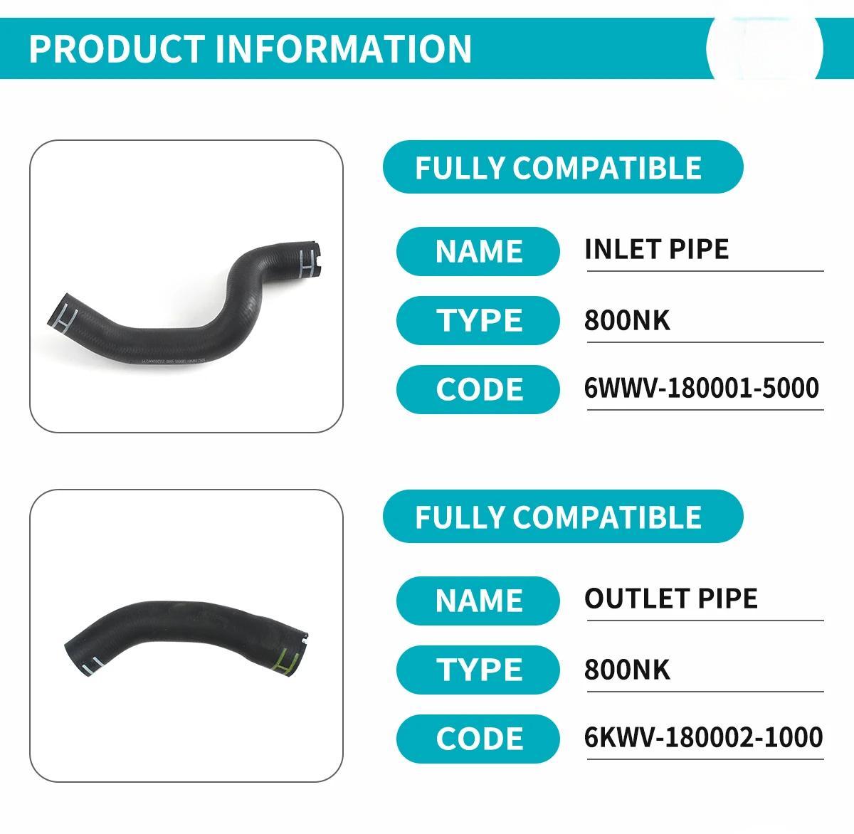 For CFMOTO 800NK Radiator Inlet&Outlet Pipes CF800 NK800 Motorcycle Accessories Original Parts