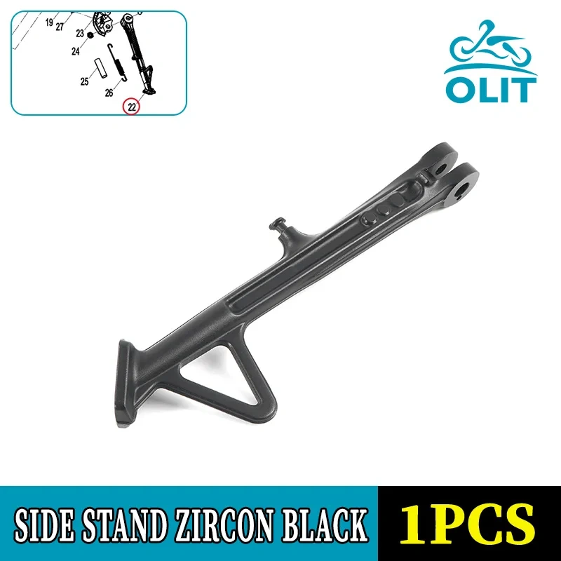 For CFMOTO 800NK Side Stand CF800 NK800 Side Bracket Edge Support Bracket Motorcycle Accessories Original Parts
