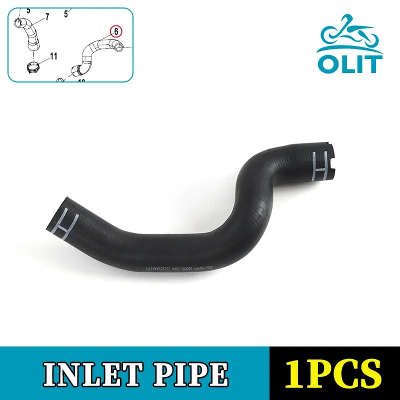 For CFMOTO 800NK Radiator Inlet&Outlet Pipes CF800 NK800 Motorcycle Accessories Original Parts