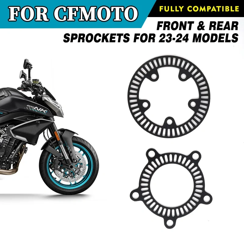 For CFMOTO 800NK Front and rear sprockets for 23-24 models CF800 NK800 Motorcycle Accessories Original Parts