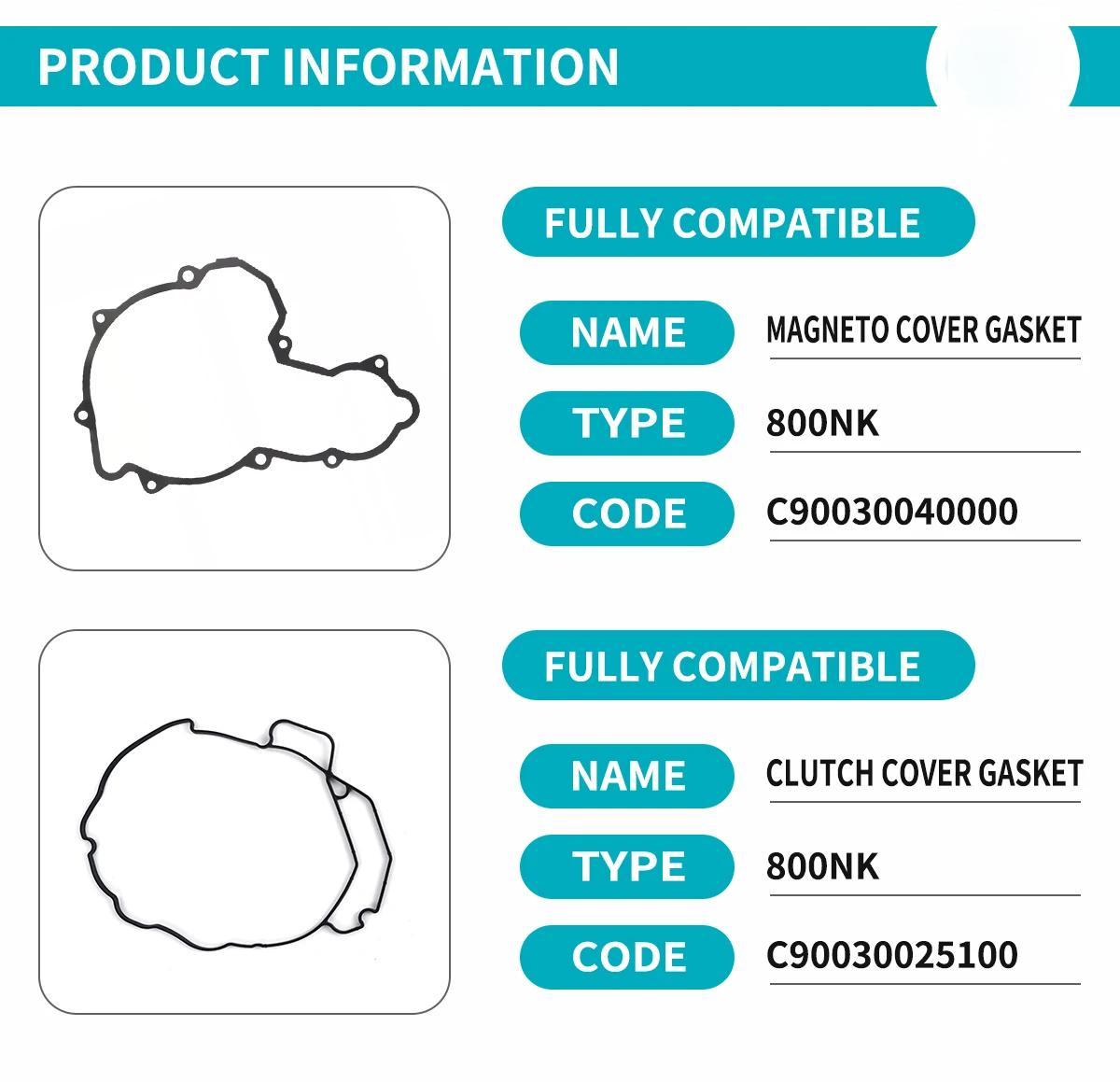 For CFMOTO 800NK Magneto Cover Gasket&Clutch Cover Gasket CF800 NK800 800NK Motorcycle Accessories Original Parts