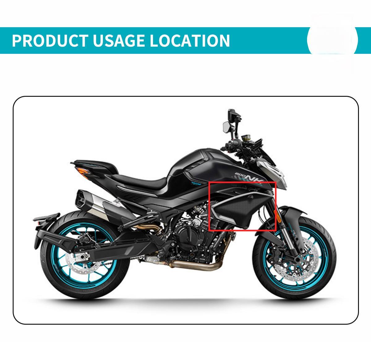 For CFMOTO 800NK L&R Front Decorative Panel of Fuel Tank CF800 NK800 Motorcycle Accessories Original Parts