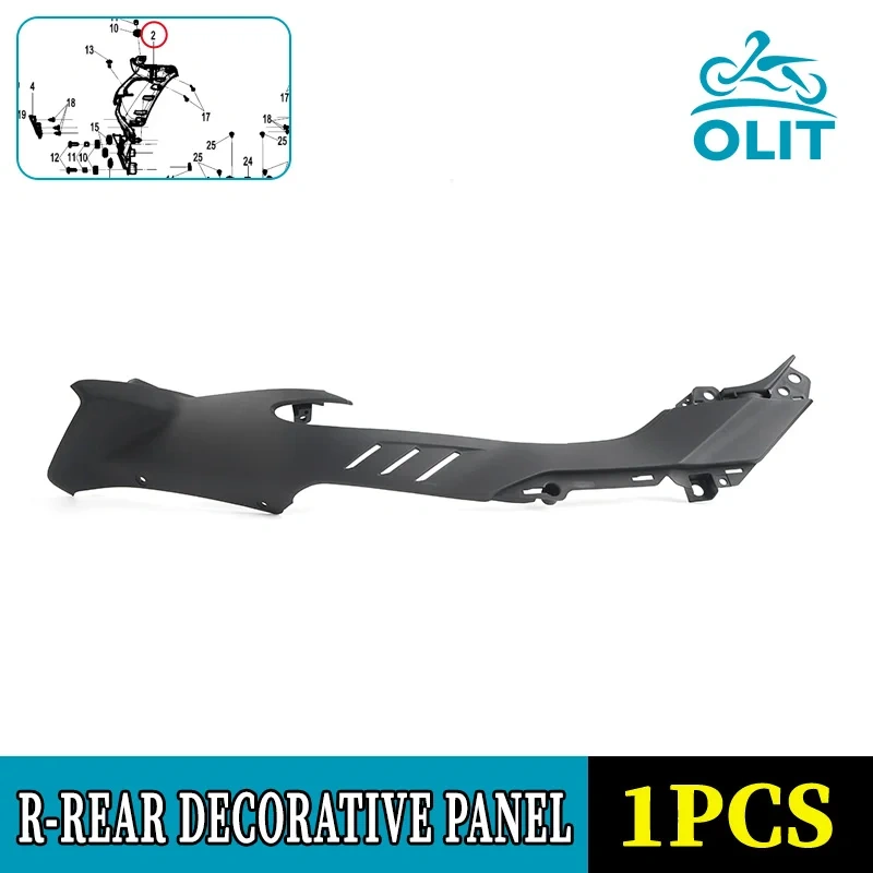 For CFMOTO 800NK L&R Rear Decorative Panel of Vehicle Body NK800 CF800 Motorcycle Accessories Original Parts
