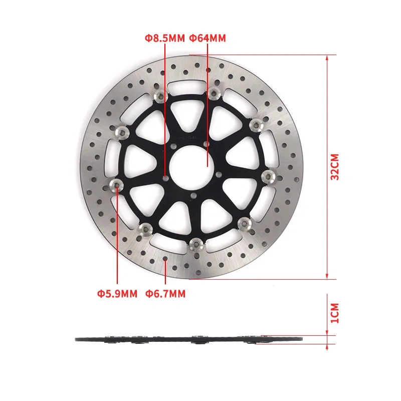 For CFMOTO 800NK 800MT-X Front and Rear Brake Discs for 23-24 Models CF800 NK800 Motorcycle Accessories Original Parts