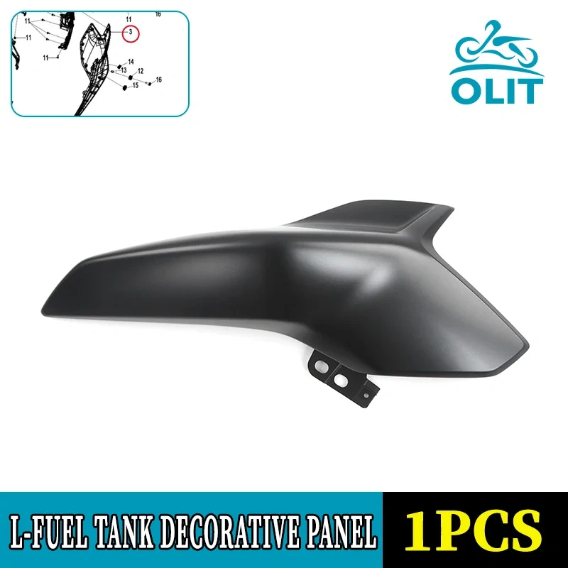 For CFMOTO 800NK L&R Decorative Panel of Fuel Tank, Sapphire Black NK800 CF800 Motorcycle Accessories Original Parts