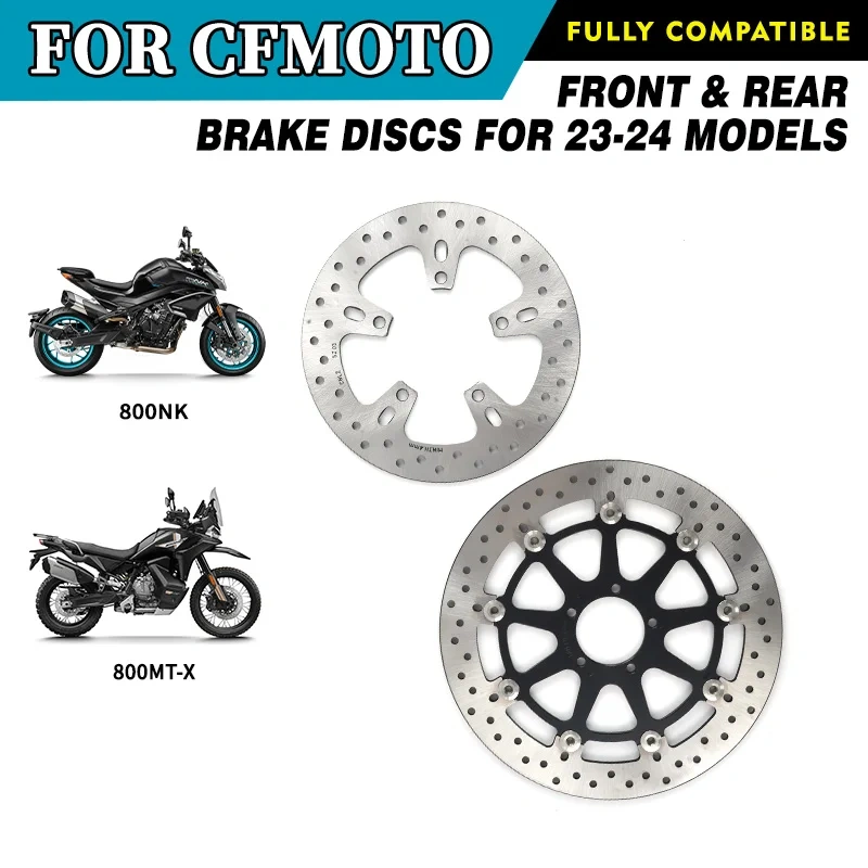 For CFMOTO 800NK 800MT-X Front and Rear Brake Discs for 23-24 Models CF800 NK800 Motorcycle Accessories Original Parts