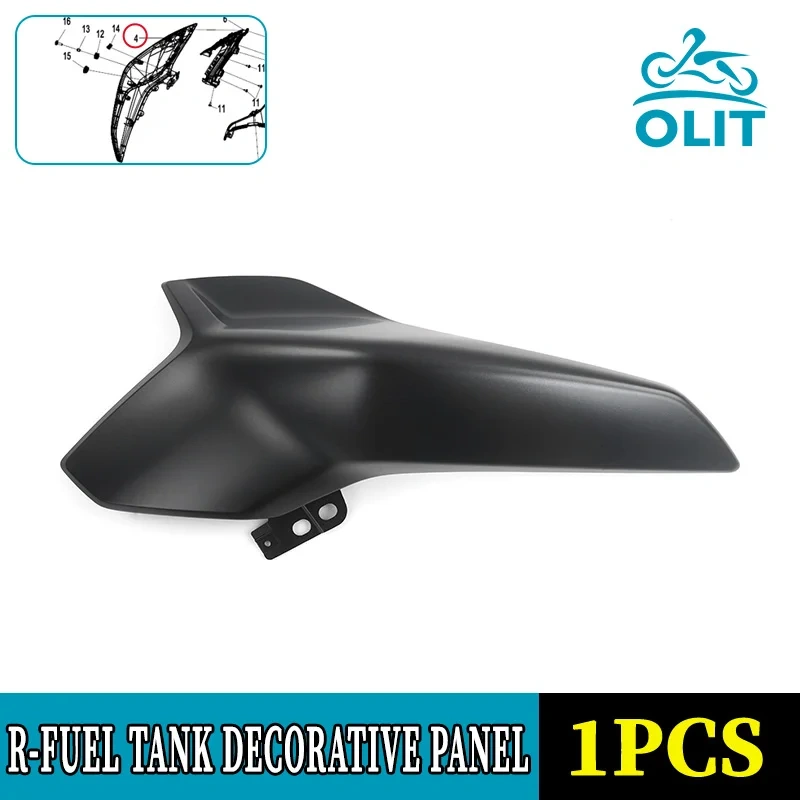 For CFMOTO 800NK L&R Decorative Panel of Fuel Tank, Sapphire Black NK800 CF800 Motorcycle Accessories Original Parts