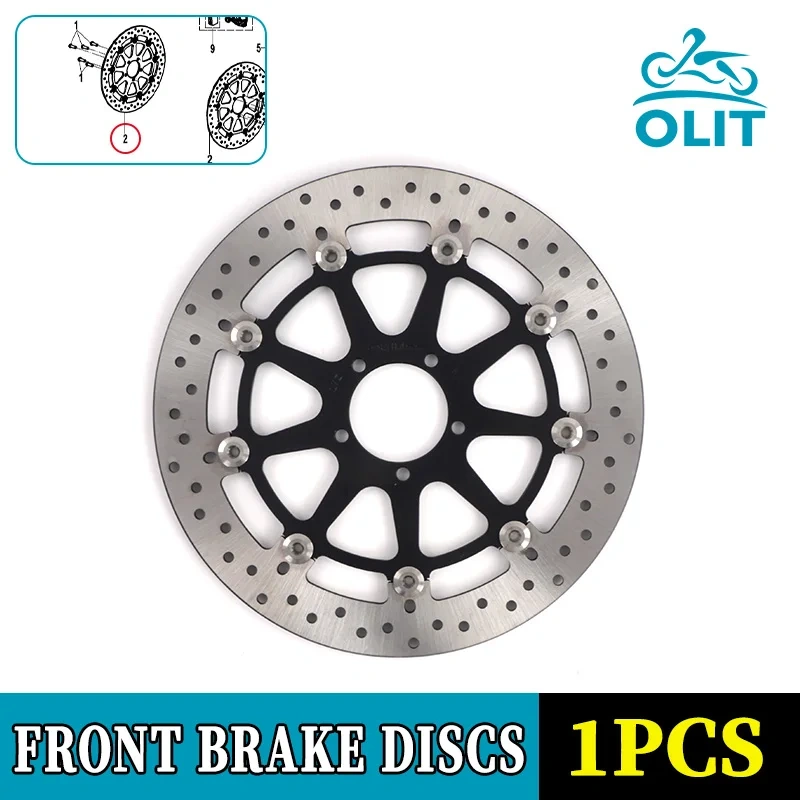 For CFMOTO 800NK 800MT-X Front and Rear Brake Discs for 23-24 Models CF800 NK800 Motorcycle Accessories Original Parts