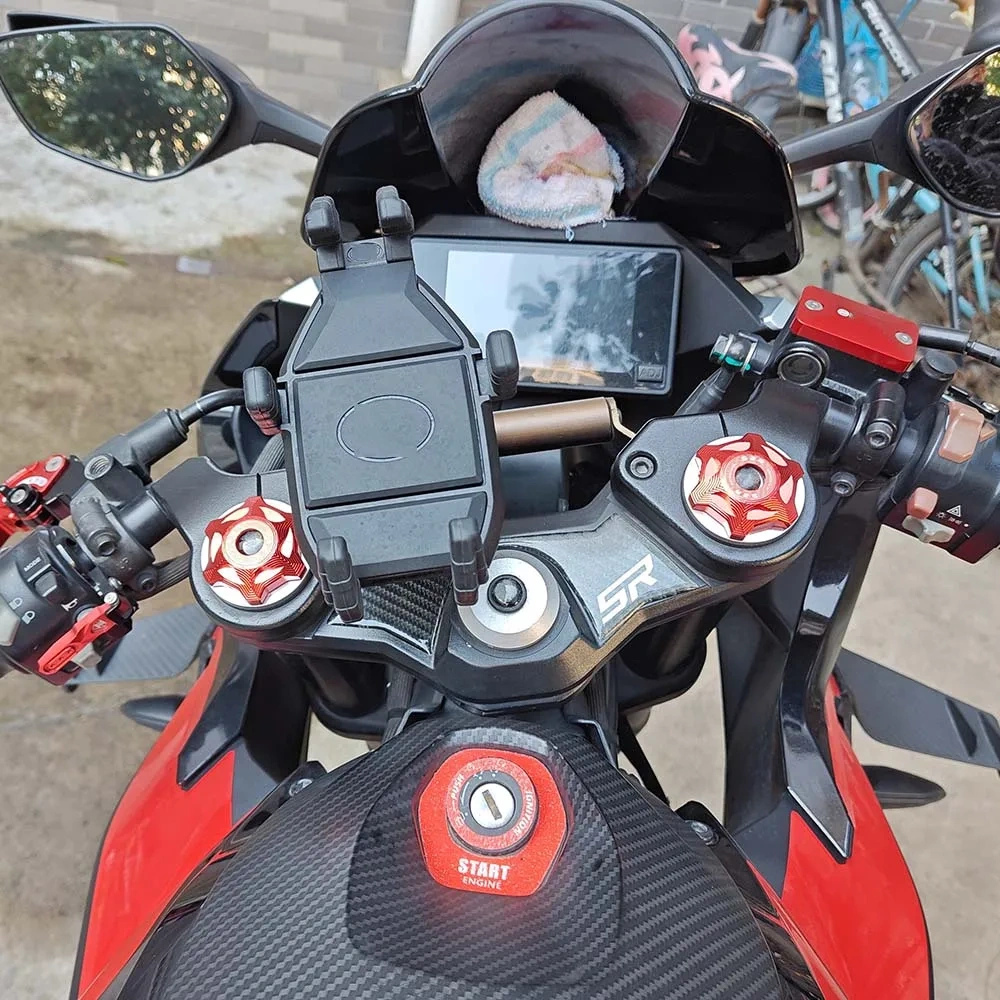 For CFMOTO CF 250SR 250NK 300NK 300SR 300SS NK 250 300 NK SR SS Accessories Front Fork Shock Absorber Decorative Screw Cover Cap