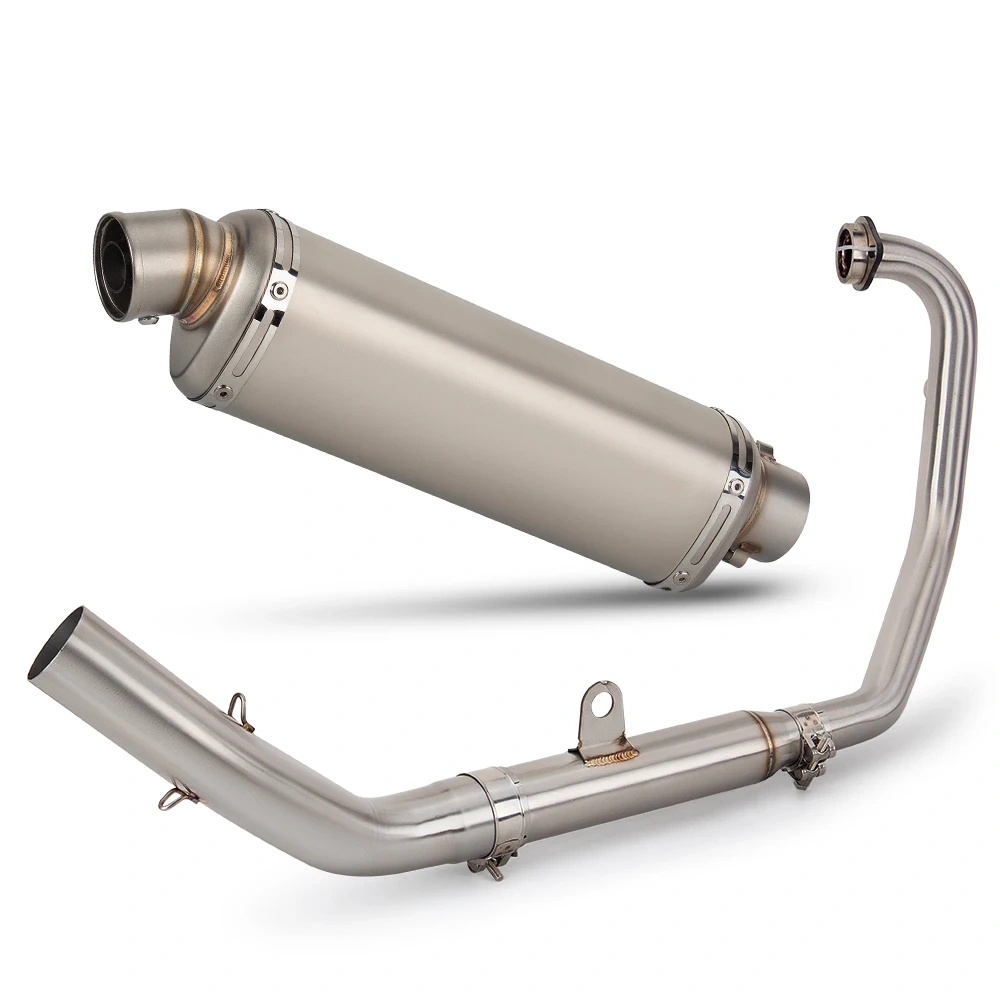 For CFMOTO 250SR 300SR NK250 NK300 Motorcycle Exhaust Full System Manifold T98 Muffler with DB Killer Escape Racing Line