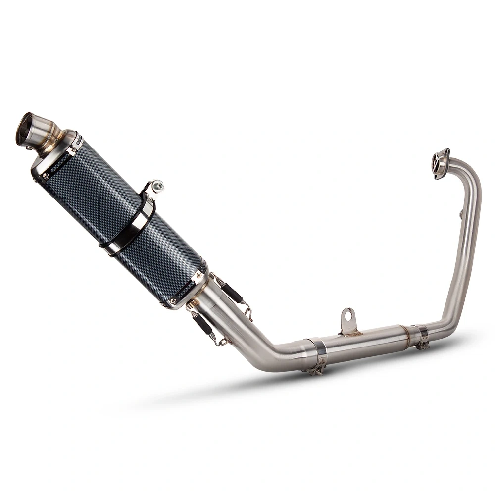For CFMOTO 250SR 300SR NK250 NK300 Motorcycle Exhaust Full System Manifold T98 Muffler with DB Killer Escape Racing Line