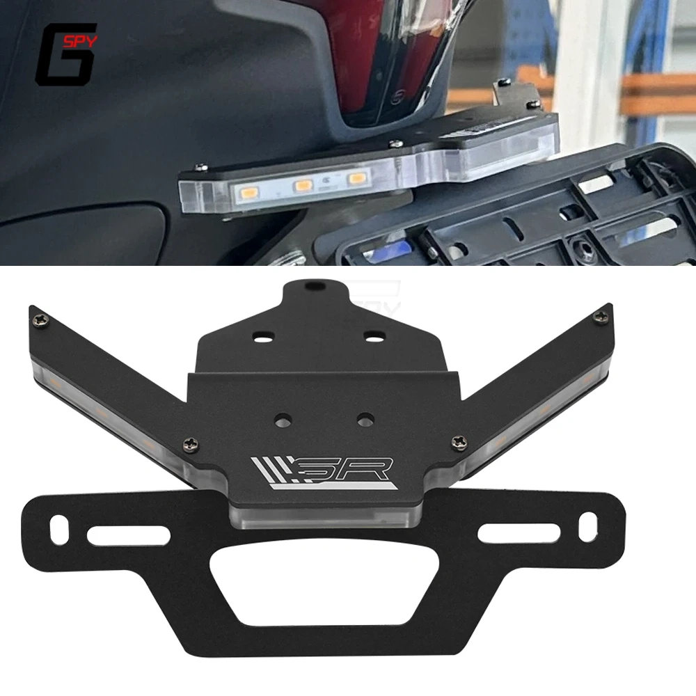 300SR 450SS 450NK Motorcycle License Plate Holder Turn Signal LED Light For CFMOTO 450 SR 300 SS 250 SRS Tail Fender Eliminator