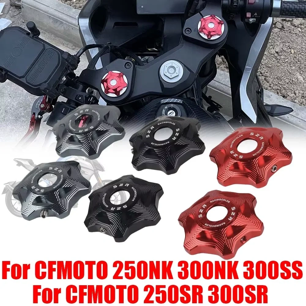 For CFMOTO CF 250SR 250NK 300NK 300SR 300SS NK 250 300 NK SR SS Accessories Front Fork Shock Absorber Decorative Screw Cover Cap