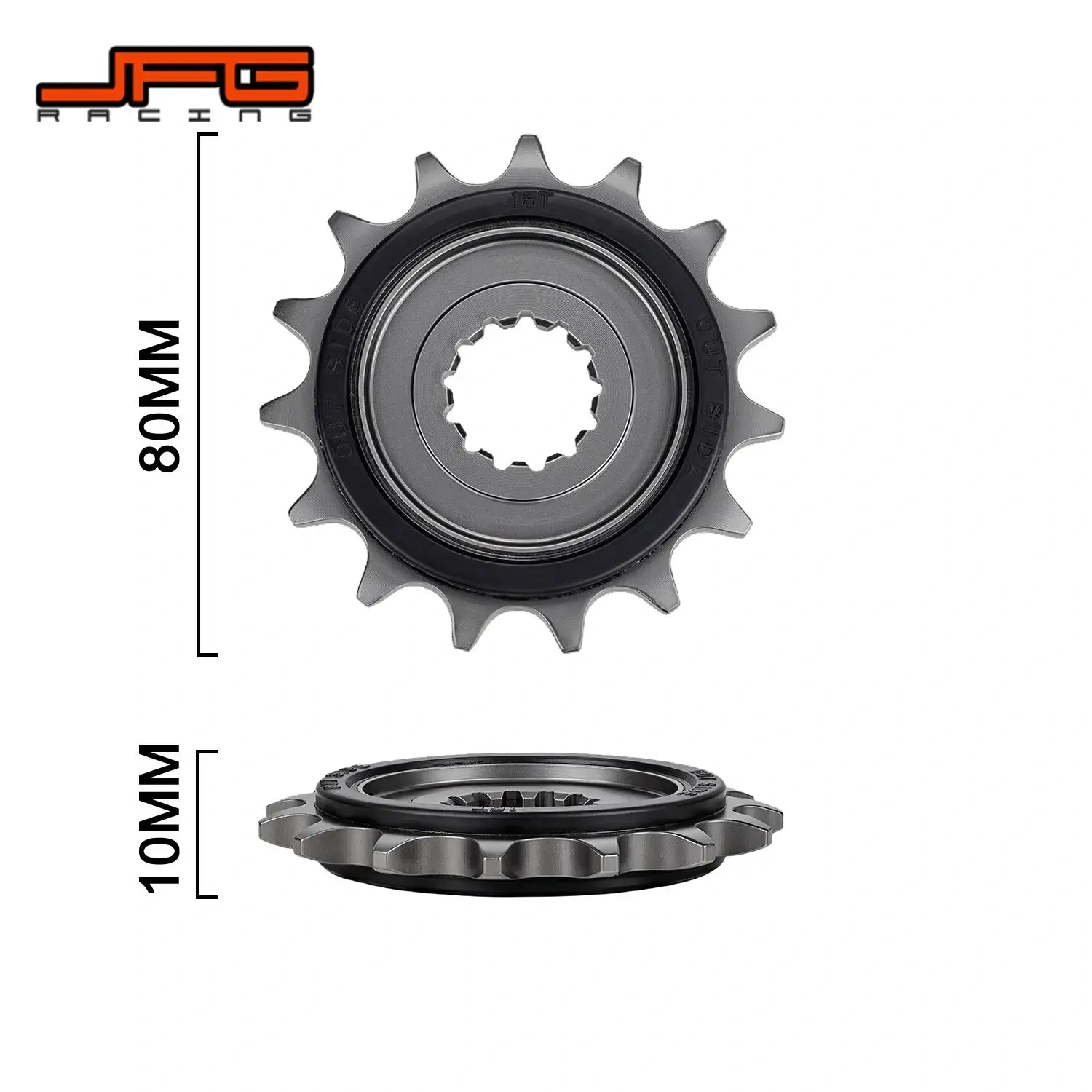 Silent Front Sprocket For CFMOTO 450MT 450SR 650NK 400NK Rubber Cushioned Engine Drive Gear Chain Sprockets 45# Steel