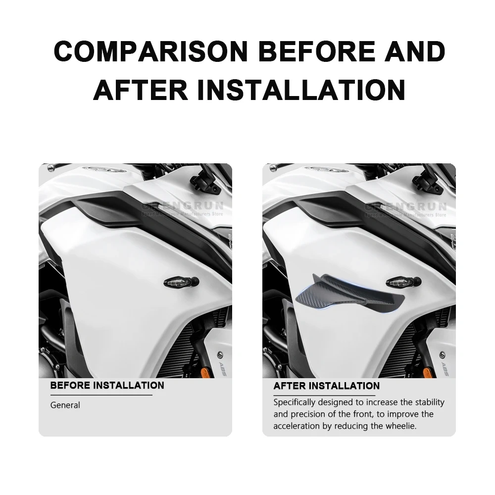 Motorcycle Winglet ABS Plastic Wing Spoiler for CFMoto 650GT 650 GT 300SR 250SR 450SR 450 SR 700MT 700 MT 450SS Accessories
