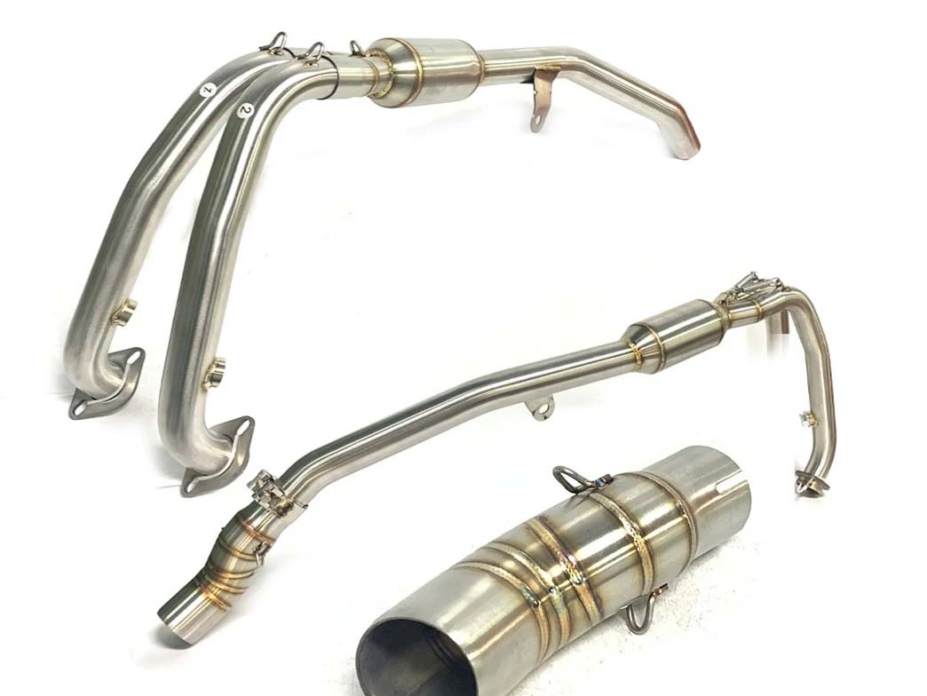 450MT modified exhaust pipe front section 450MT middle section connecting pipe
