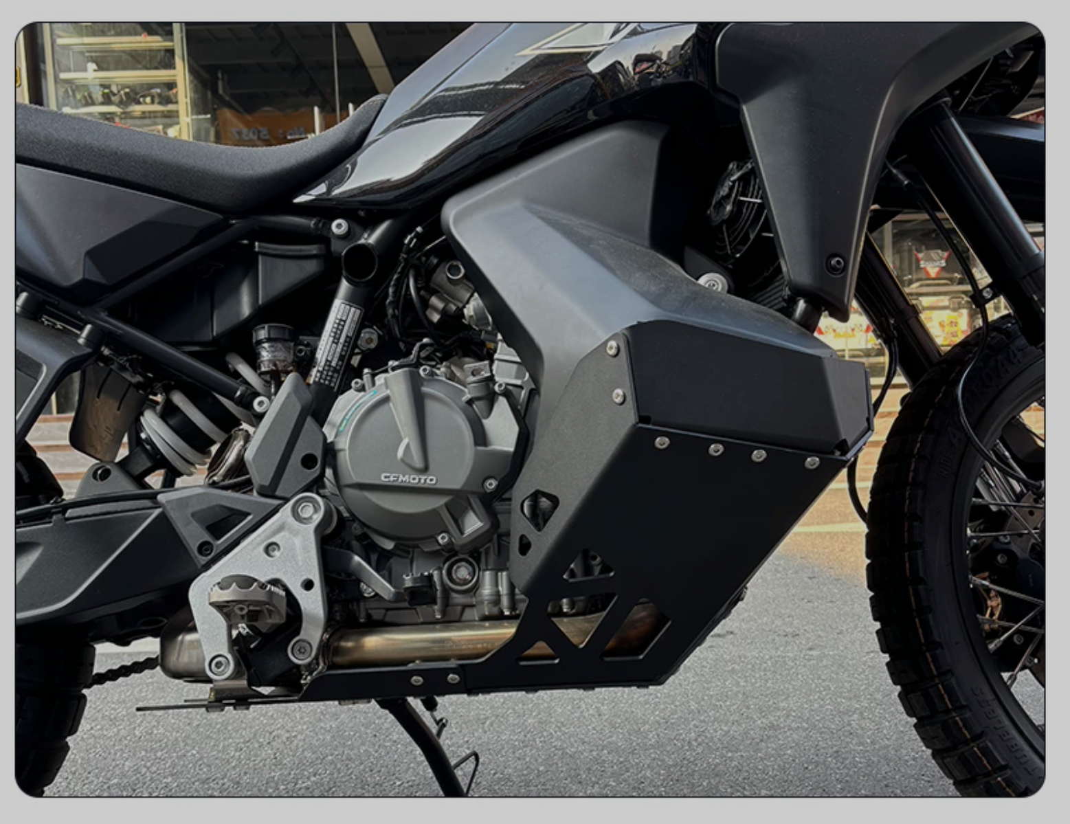 for CFMOTO 800MT-X modified aluminum alloy engine guard and chassis protection cover for motorcycles