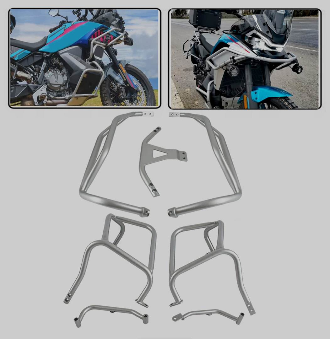 for CFMOTO 800mtx modified bumper, fuel tank bumper, 800MT-X upper and lower protective frame, engine guard plate