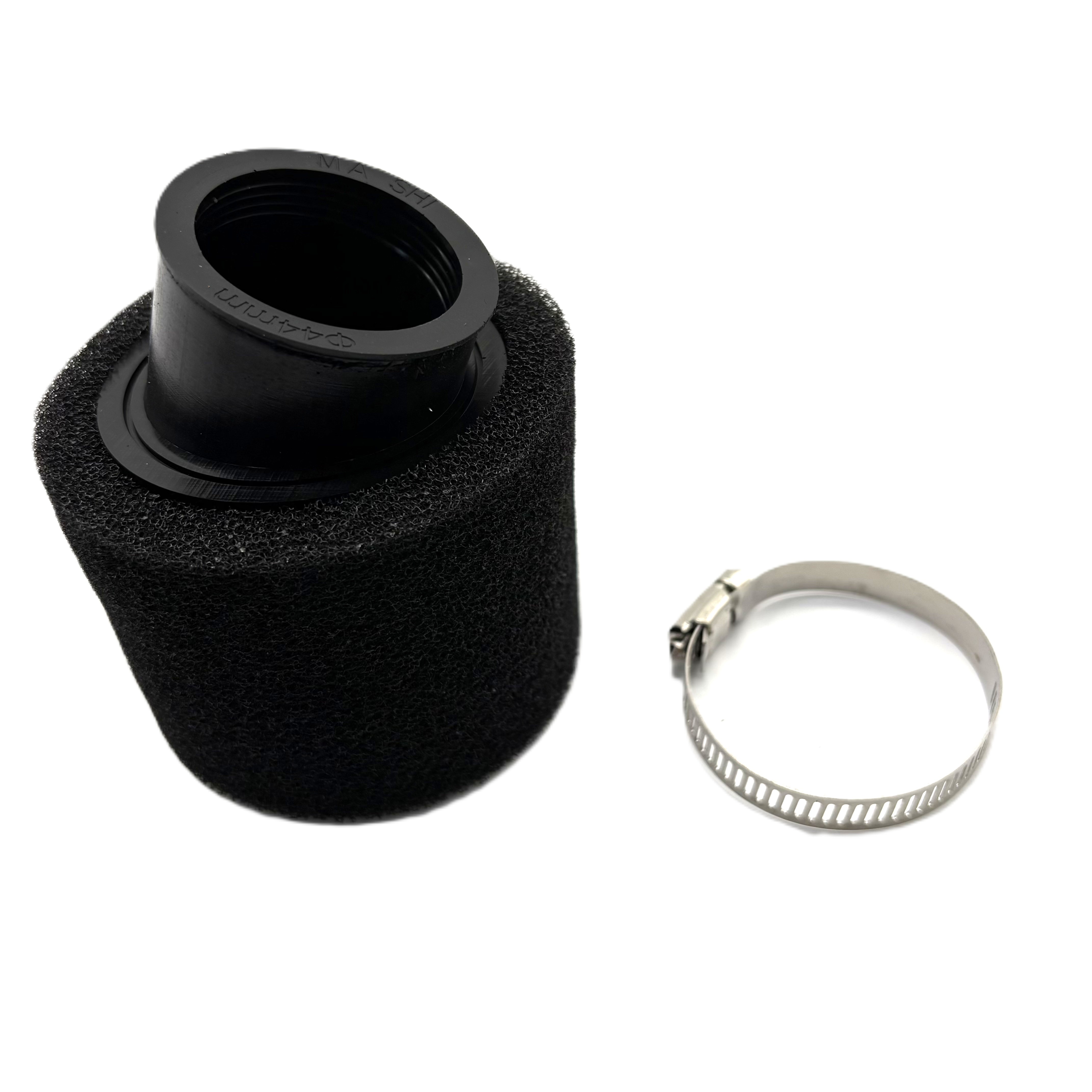 45mm Bent Foam Air Filter Black 45 Degree Angled Sponge Air Cleaner for Pit Bike ATV