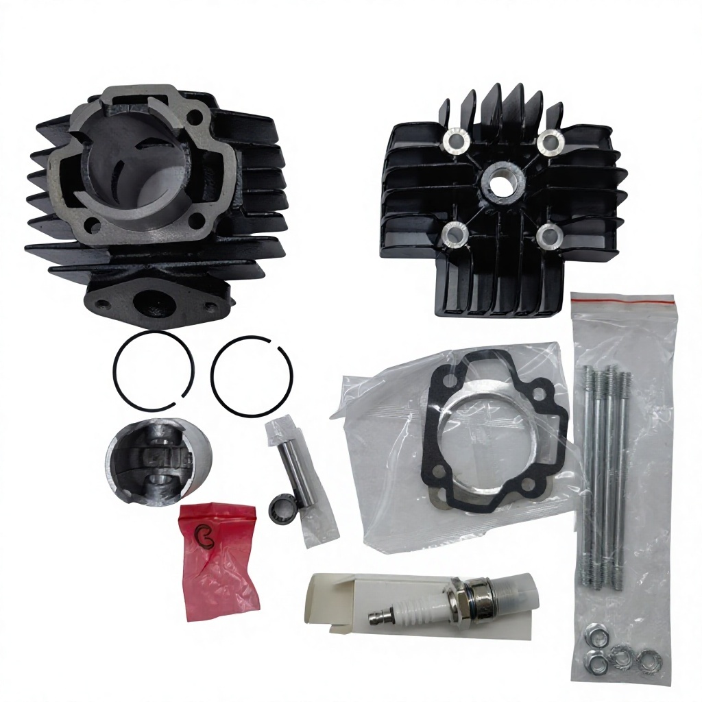 New Motorcycle PW50 Cylinder Set 40mm Cylinder Piston Rings Gasket Repair Engine Yamaha PW50 PW 50 QT 50 QT50 50cc