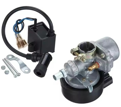 Silver 80cc 2 Stroke Bicycle Engine Kit Complete Gasoline Motor Set for Motorized Bike Conversion