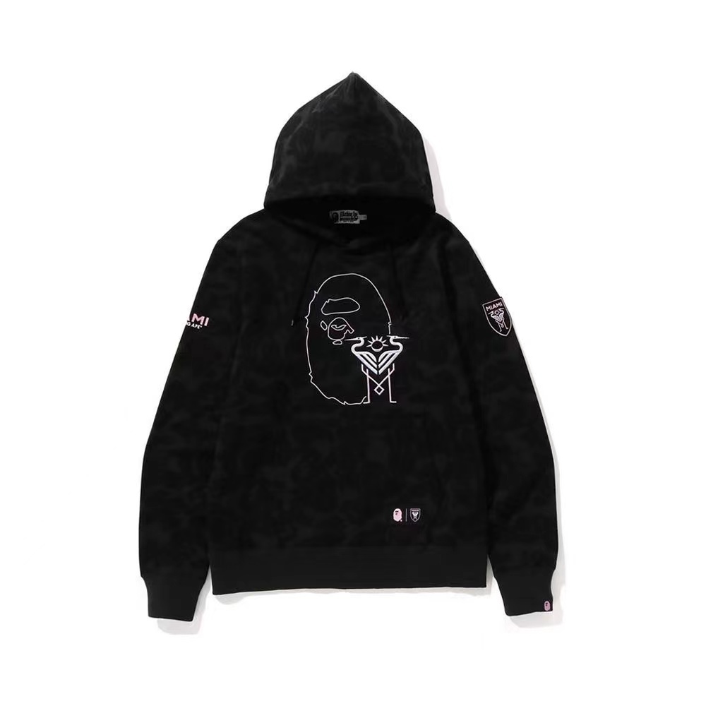 Bape x Miami Hoodie Pink Black White