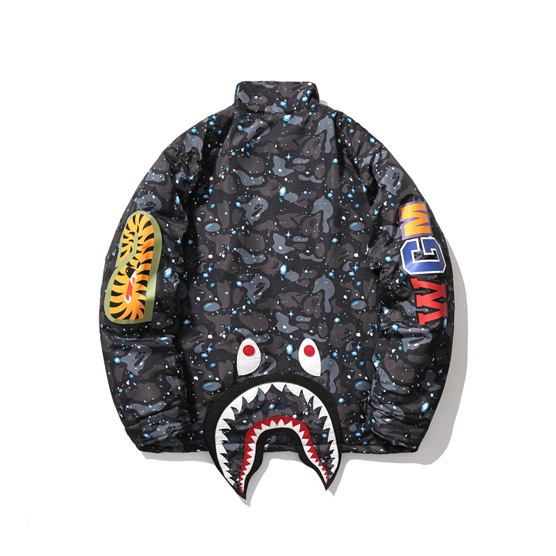 Bape Shark Down Jacket starry Sky Camo Color
