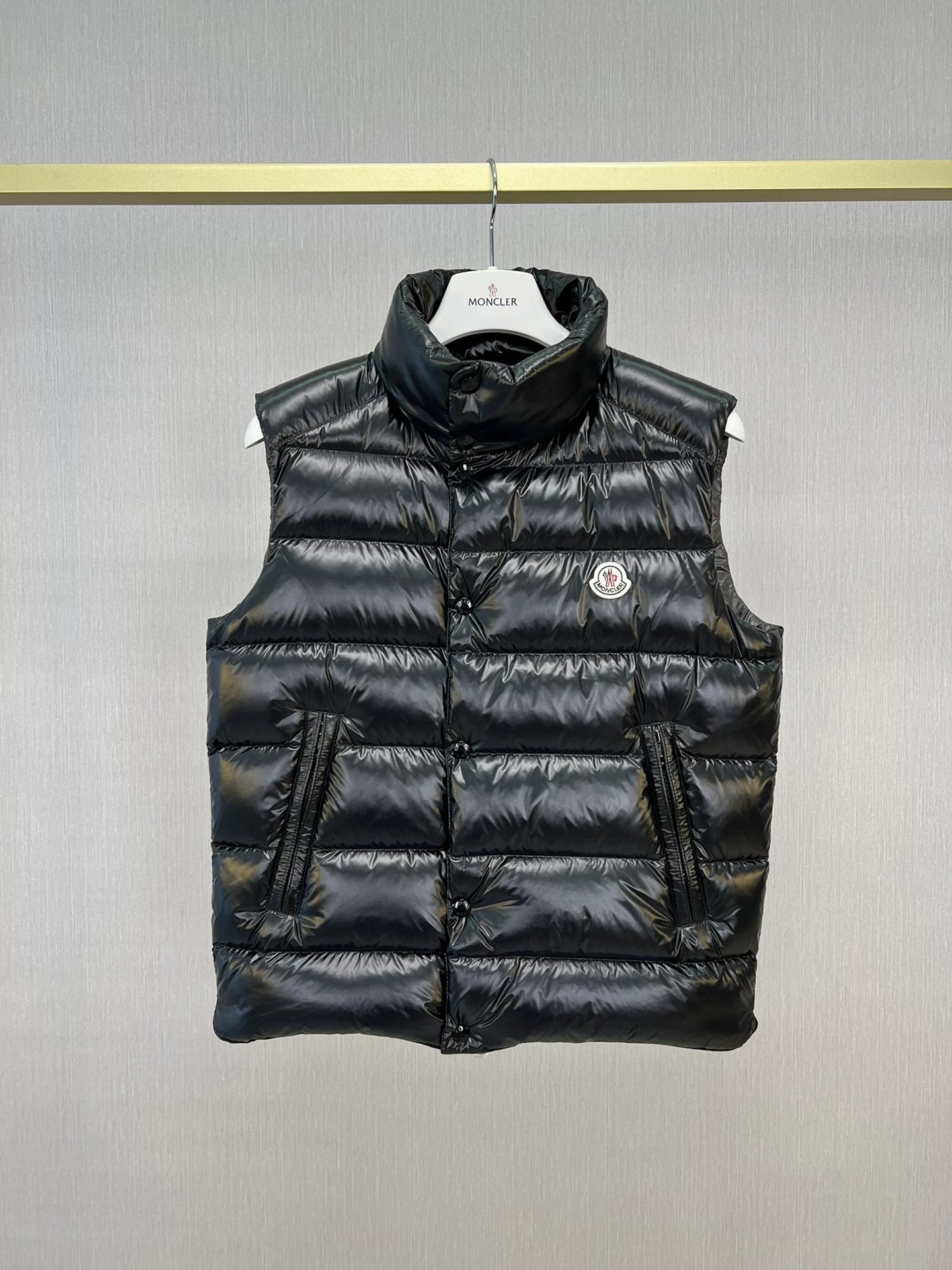 M0ncler classic down vest black