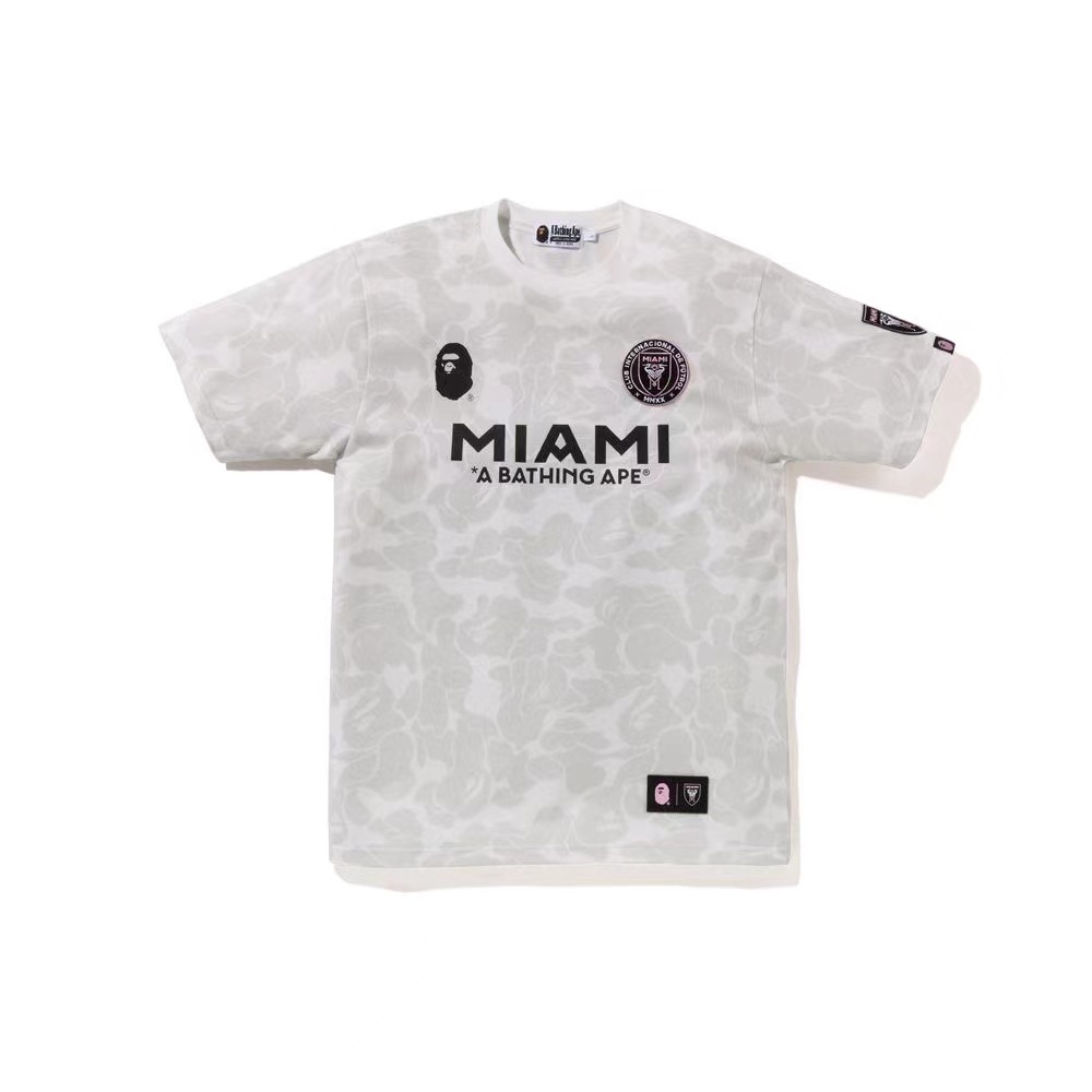 Bape x Miami Collab Shirts Pink Black White