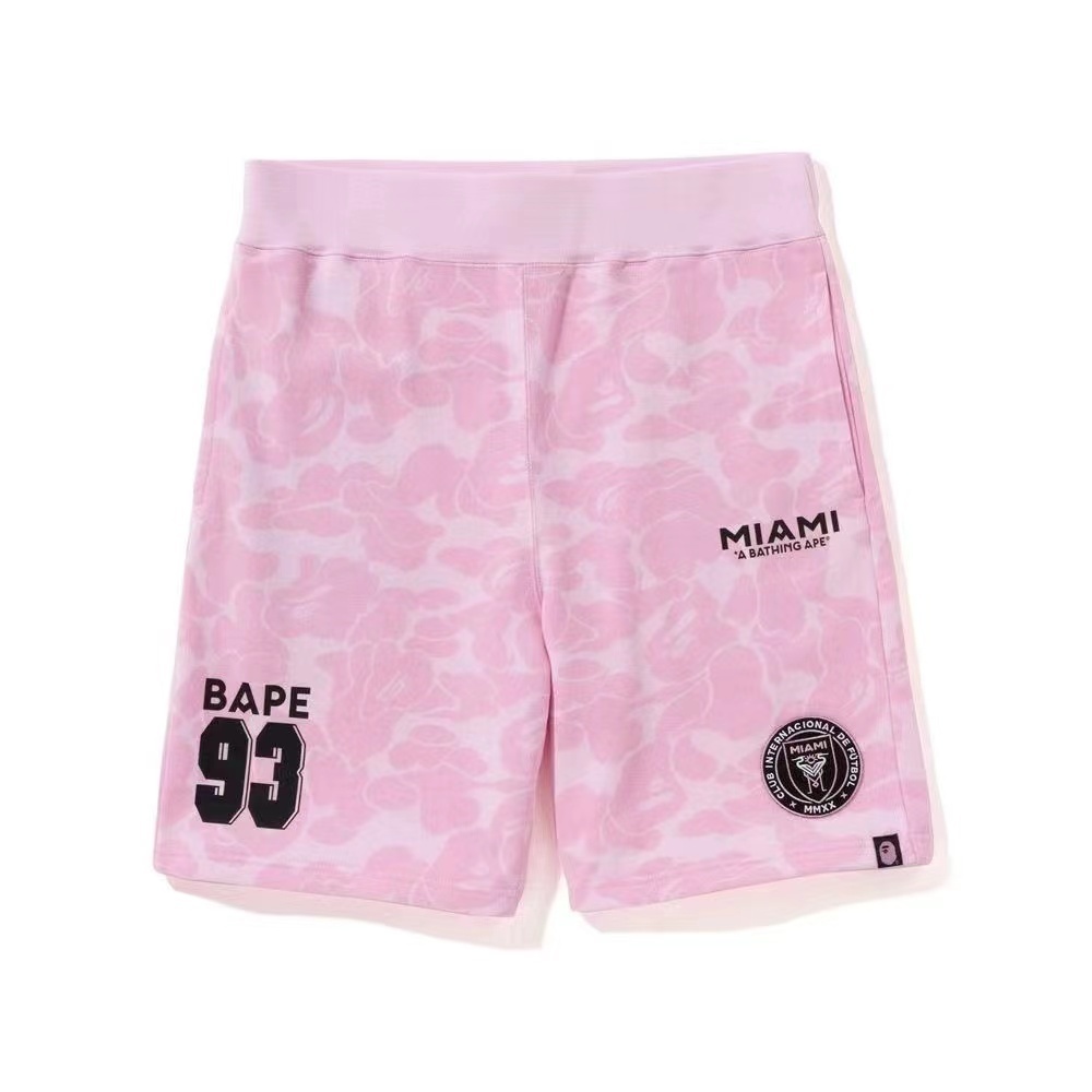 Bape x Miami Collab Shorts Pink Black White