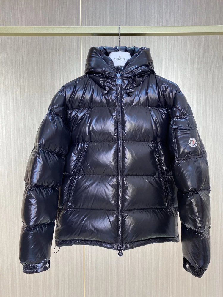 M0ncler maya down jacket black