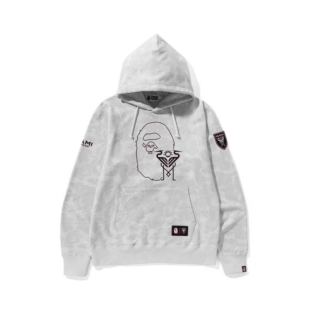 Bape x Miami Hoodie Pink Black White