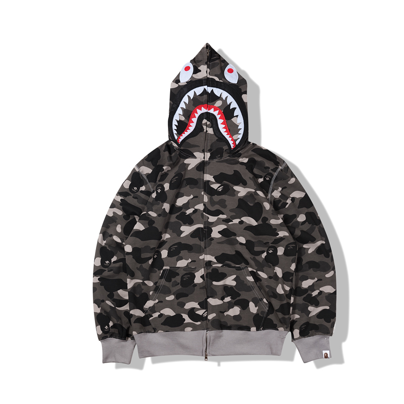 Bape Full Camo Shark Hoodie 6 Colors