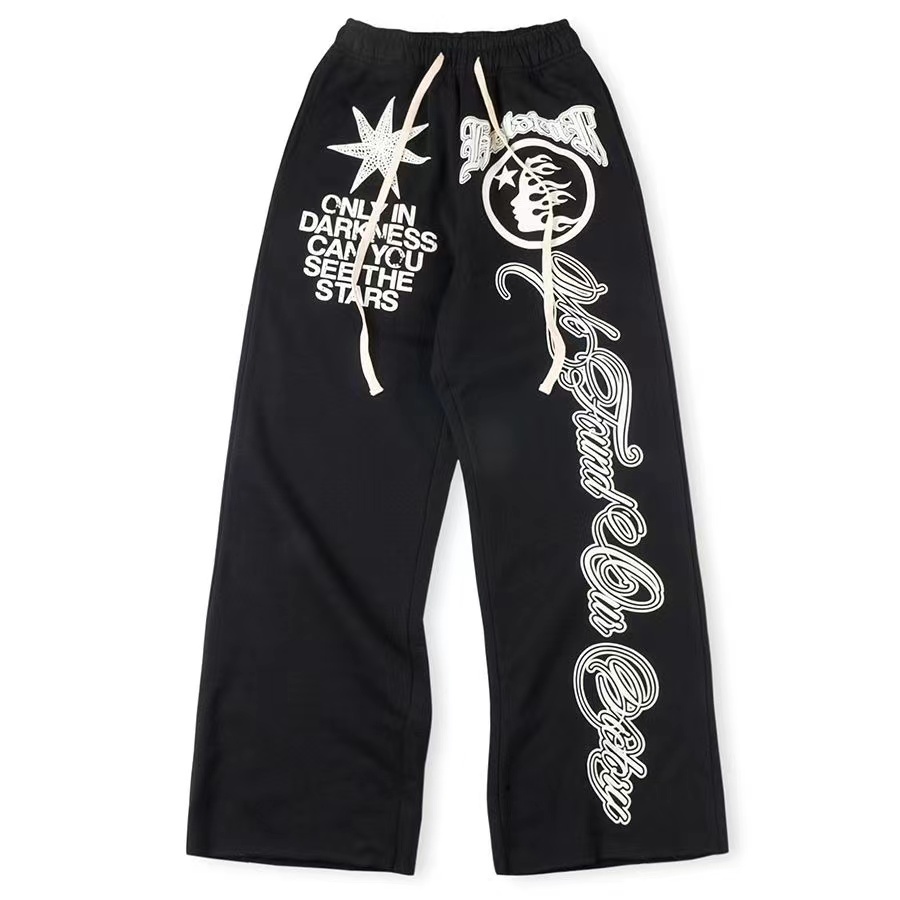 Hellstar Starfish Printing Black  Hoodle/pants