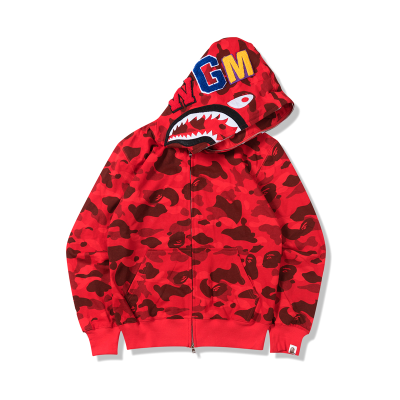 Bape Full Camo Shark Hoodie 6 Colors