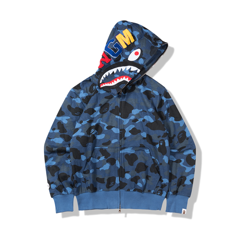 Bape Full Camo Shark Hoodie 6 Colors