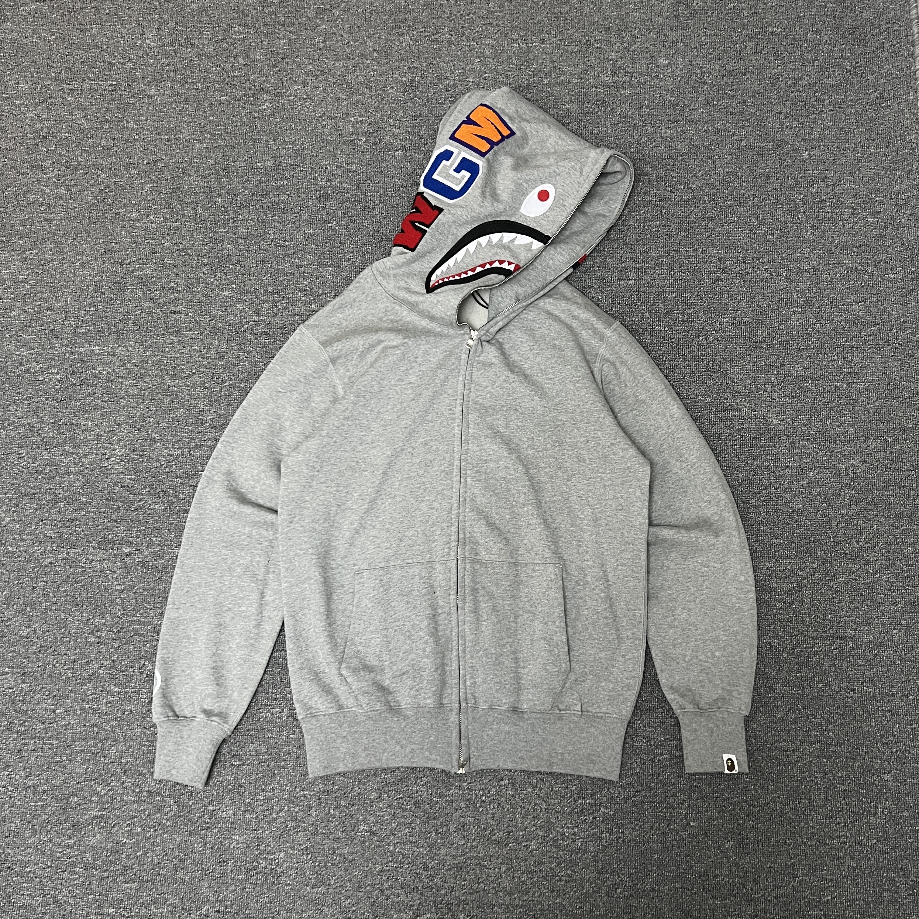 [Best Quality verison] Bape pure color hoodie black grey